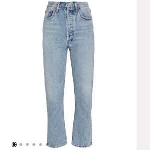 AGOLDE Riley High-Rise Straight Cropped Jeans